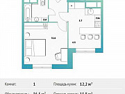 1-комнатная квартира, 36 м², 10/30 эт. Москва