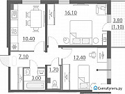 2-комнатная квартира, 54 м², 2/23 эт. Санкт-Петербург