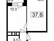 1-комнатная квартира, 34 м², 6/7 эт. Пироговский