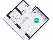 1-комнатная квартира, 34 м², 6/22 эт. Санкт-Петербург