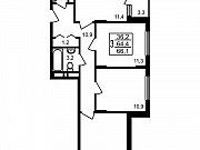 3-комнатная квартира, 66 м², 14/17 эт. Мытищи