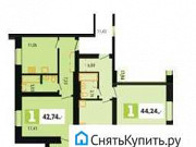 1-комнатная квартира, 42 м², 2/9 эт. Саранск