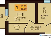 1-комнатная квартира, 29 м², 2/3 эт. Ростов-на-Дону