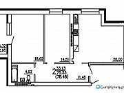 2-комнатная квартира, 78 м², 1/3 эт. Воронеж