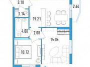 2-комнатная квартира, 57 м², 18/19 эт. Санкт-Петербург