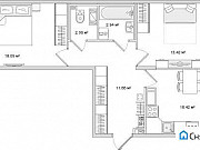 2-комнатная квартира, 68 м², 10/14 эт. Санкт-Петербург