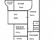 3-комнатная квартира, 80 м², 10/10 эт. Красноярск