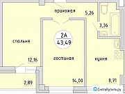 2-комнатная квартира, 45 м², 6/12 эт. Новосибирск