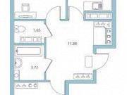 2-комнатная квартира, 57 м², 1/15 эт. Санкт-Петербург