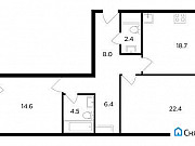 2-комнатная квартира, 79 м², 2/20 эт. Москва