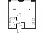 1-комнатная квартира, 35 м², 1/17 эт. Москва