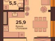 2-комнатная квартира, 50 м², 2/8 эт. Калининград