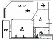 1-комнатная квартира, 54 м², 14/16 эт. Санкт-Петербург