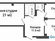 2-комнатная квартира, 60 м², 14/16 эт. Красноярск