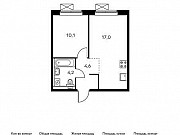 1-комнатная квартира, 35 м², 10/25 эт. Москва