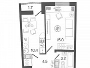 1-комнатная квартира, 33 м², 8/19 эт. Санкт-Петербург