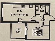 1-комнатная квартира, 37 м², 16/24 эт. Санкт-Петербург