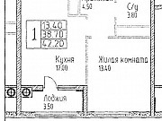 1-комнатная квартира, 42.2 м², 14/22 эт. Ставрополь