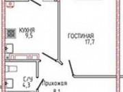 1-комнатная квартира, 43.1 м², 9/18 эт. Ставрополь