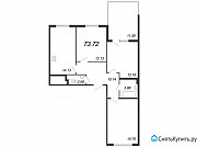 3-комнатная квартира, 73.7 м², 5/5 эт. Санкт-Петербург