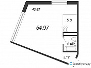 Студия, 55 м², 5/11 эт. Санкт-Петербург