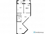 2-комнатная квартира, 65.5 м², 8/14 эт. Санкт-Петербург