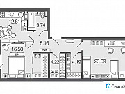 2-комнатная квартира, 72.5 м², 3/8 эт. Санкт-Петербург