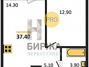 1-комнатная квартира, 37.4 м², 4/25 эт. Санкт-Петербург