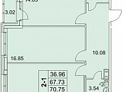 2-комнатная квартира, 71 м², 5/7 эт. Санкт-Петербург