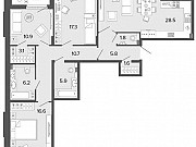 3-комнатная квартира, 108.3 м², 2/7 эт. Санкт-Петербург