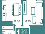 1-комнатная квартира, 39 м², 5/10 эт. Калининград