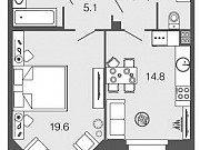 1-комнатная квартира, 53.3 м², 4/8 эт. Санкт-Петербург