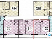 1-комнатная квартира, 34.6 м², 2/12 эт. Москва