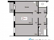 2-комнатная квартира, 63.7 м², 5/17 эт. Красноярск