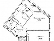 2-комнатная квартира, 54.4 м², 8/13 эт. Санкт-Петербург