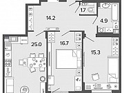 2-комнатная квартира, 80.1 м², 4/8 эт. Санкт-Петербург