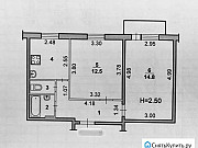 2-комнатная квартира, 43 м², 3/5 эт. Волжский