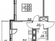 1-комнатная квартира, 33 м², 12/25 эт. Санкт-Петербург