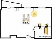 3-комнатная квартира, 62.9 м², 3/16 эт. Челябинск