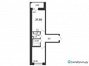 1-комнатная квартира, 37.7 м², 16/20 эт. Санкт-Петербург