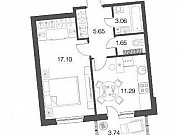 1-комнатная квартира, 38.8 м², 3/4 эт. Токсово