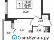 1-комнатная квартира, 29 м², 7/24 эт. Санкт-Петербург