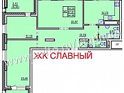 3-комнатная квартира, 94.9 м², 6/10 эт. Казань