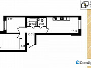 2-комнатная квартира, 59 м², 1/17 эт. Санкт-Петербург