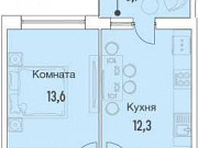 1-комнатная квартира, 35.7 м², 2/15 эт. Москва