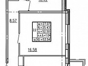 2-комнатная квартира, 53 м², 12/25 эт. Санкт-Петербург