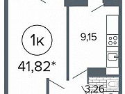 1-комнатная квартира, 42 м², 9/23 эт. Ростов-на-Дону