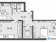 2-комнатная квартира, 85.2 м², 5/8 эт. Санкт-Петербург