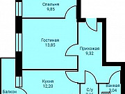 2-комнатная квартира, 51.6 м², 2/10 эт. Каменск-Уральский