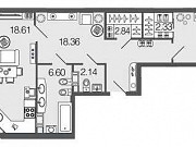 2-комнатная квартира, 79.2 м², 7/8 эт. Санкт-Петербург